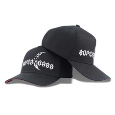 Sort elegant blonder broderi baseball cap