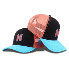 Kreativ 3D -broderi bogstav n mønster trucker cap