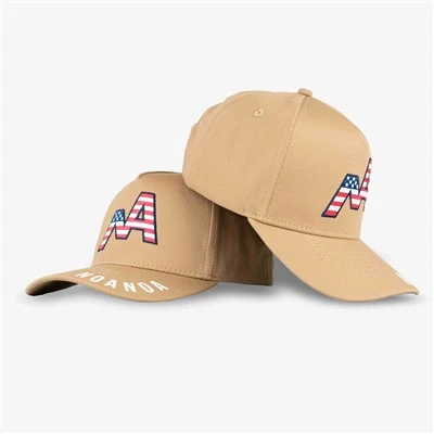 Lysebrunt nationalt flag mønster baseball cap